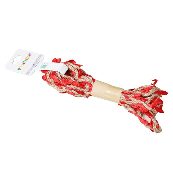 Yrmaups DIY Ornaments Leaves Rope, Holiday Decorations Gardening Rope With Leaves, Flexible Leaf Ribbon for Christmas Gifts, Glass Jars, Envelopes, Art and Handicrafts, Cute Decor for Outdoor Parties