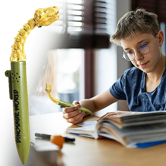 Yrmaups Dinosaur Pen, Pressure Relieving Stress Relief Pen, Dinosaur Mouth Pen for Study, Signatures, Gifts, Office