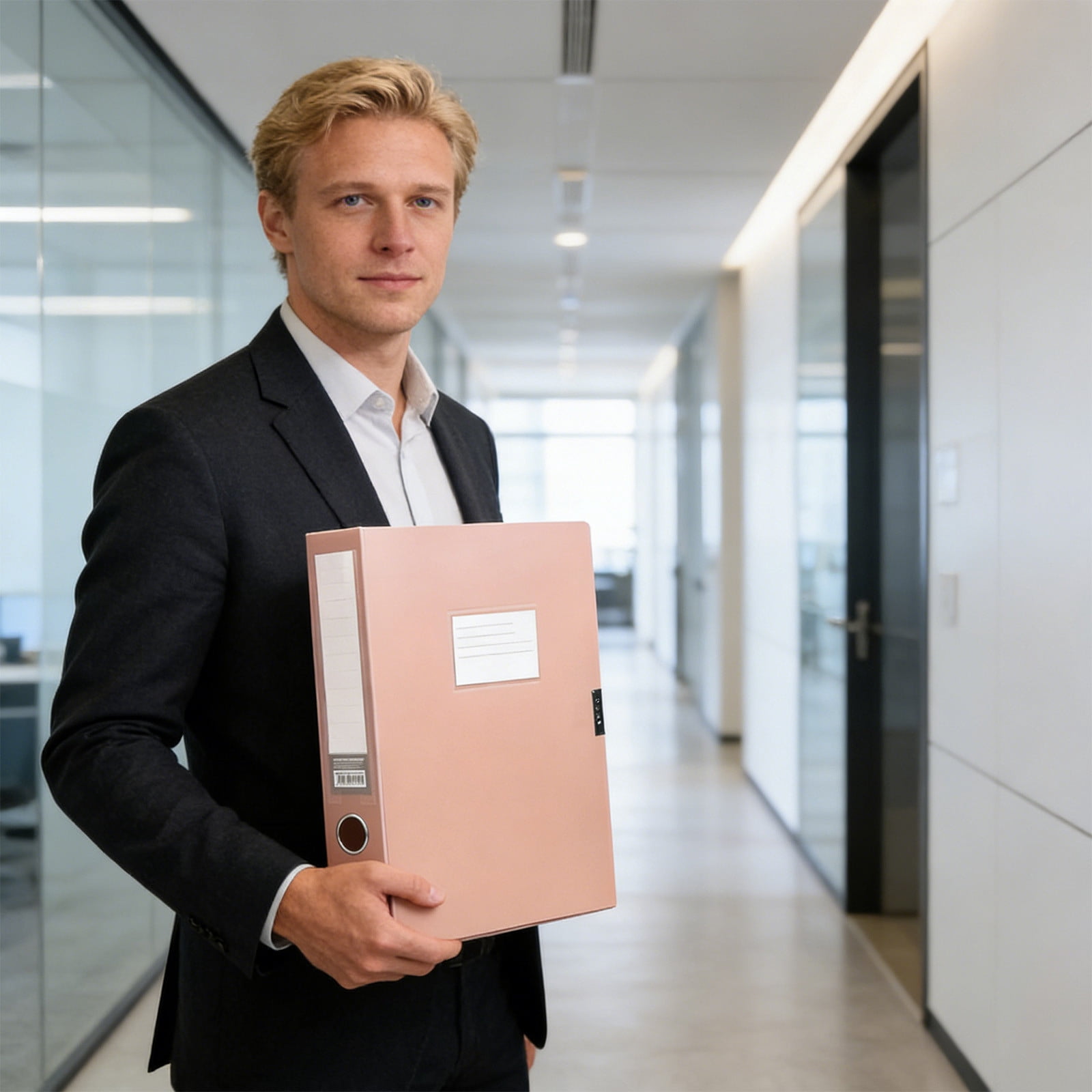 Yrmaups File Box for Office, Foldable A4 Document Storage Box ...