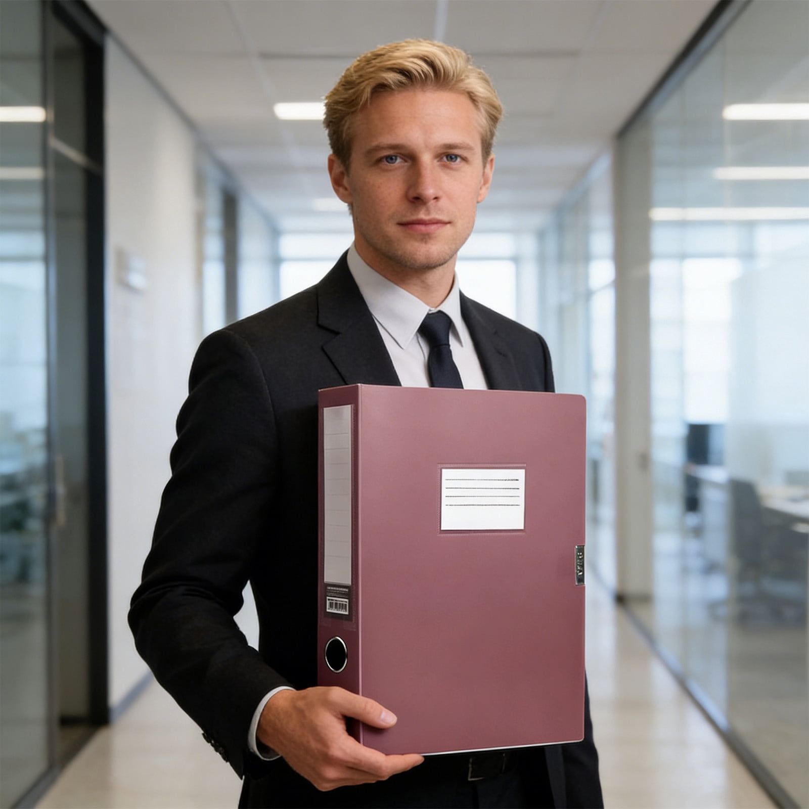 Yrmaups File Box for Office, Foldable A4 Document Storage Box ...