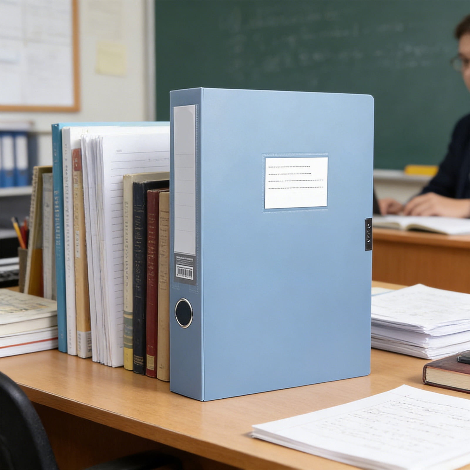 Yrmaups File Box for Office, Foldable A4 Document Storage Box ...