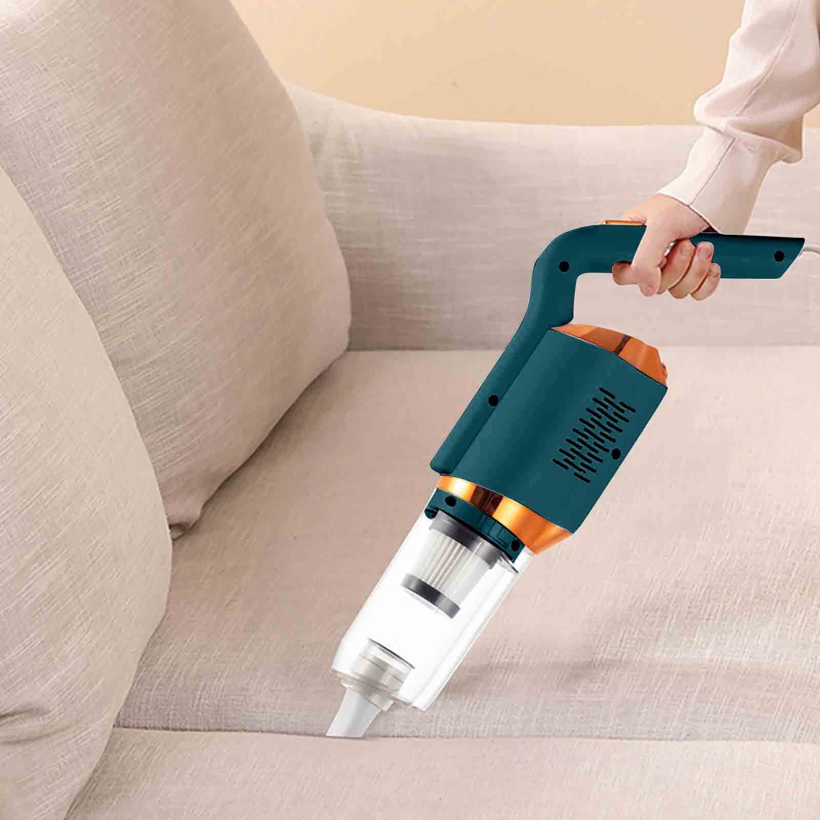 Yrmaups High Power Vacuum Cleaner, Handheld Cordless Stick Vacuum for Car and Home, Wireless Charging, 3 Attachments for Floors Carpets Upholstery, Lightweight Portable Household Cleaning