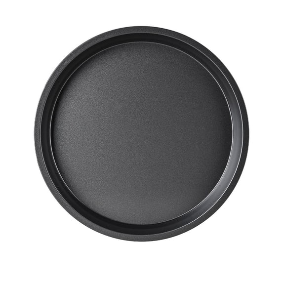 Yrmaups Pizza Baking Pan Round Non-Stick, 6-11 Inch Black Metal Pizza Pan for Home Baking Oven, Professional Pizza Stone Alternative for Crispy Crust, Durable Reusable Baking Sheet for Kitchen
