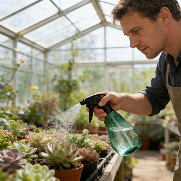 Yrmaups Plastic Sprayer Bottle for Gardening, 16.91oz Refillable Mist Spray Bottle, Watering Can for Greenery, Multipurpose Spray Bottle for Home