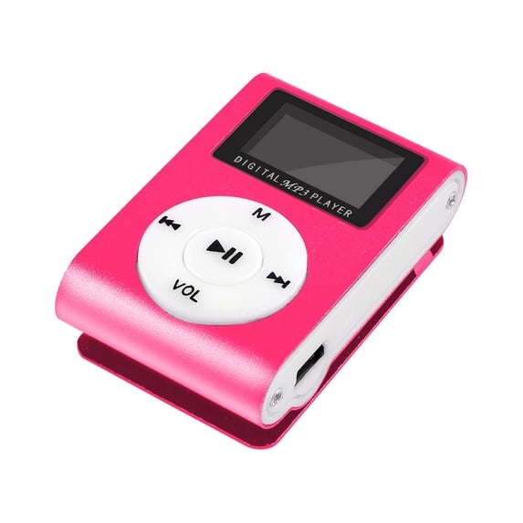 Yrmaups Portable MP3 Player with Clip, USB Rechargeable Music Player with LCD Screen and FM Radio, Sports MP3 Player for Running Gym Workout, Metal Aluminum Shell MP3 Player forKidsAdults