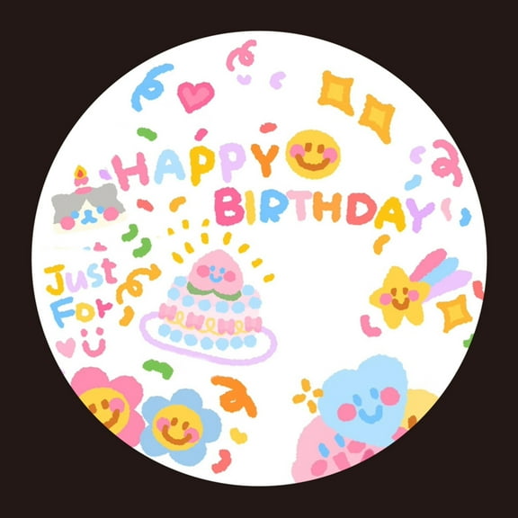 Yrmaups Projection Lamp, Birthday Cake and Holiday Party Light Projector, Decorative Ambient Light for Celebrations, Gift Projector for Special Occasions, Celebration Projection Lamp