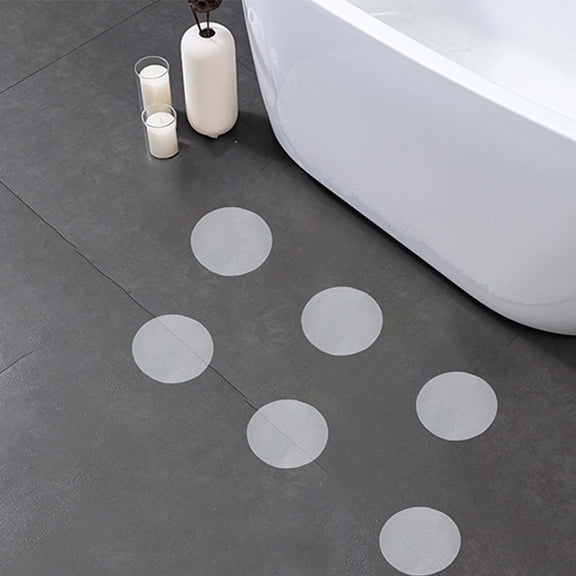 Yrmaups Shower Non SkidStickers 6 Pack 5.9 Inch, Large Round Anti Slip Decals for Bathtub Floor, Waterproof Safety Grips for Tiles Stairs, Bathroom Adhesive Mats