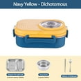thumbnail image 1 of Yrmaups Stainless Steel Lunch Box, 304 Food Grade 2 Compartment Bento Box, OfficestudentMeal Container with Soup Bowl, Reheatable Insulated Lunchbox, 1 of 3