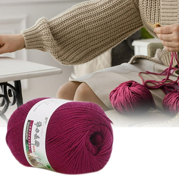 Yrmaups Wool Yarn For Knitting, Hand Woven Medium Thick Chunky Yarn, Soft Fine Yarn For Scarf Crochet, Premium Sheep Wool Yarn For Handmade Crafts And Home Decor