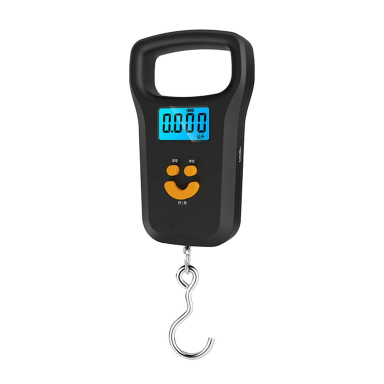 Yrtoes Fishing Scale With Backlit LCD Display, Up To 110lb/50kg