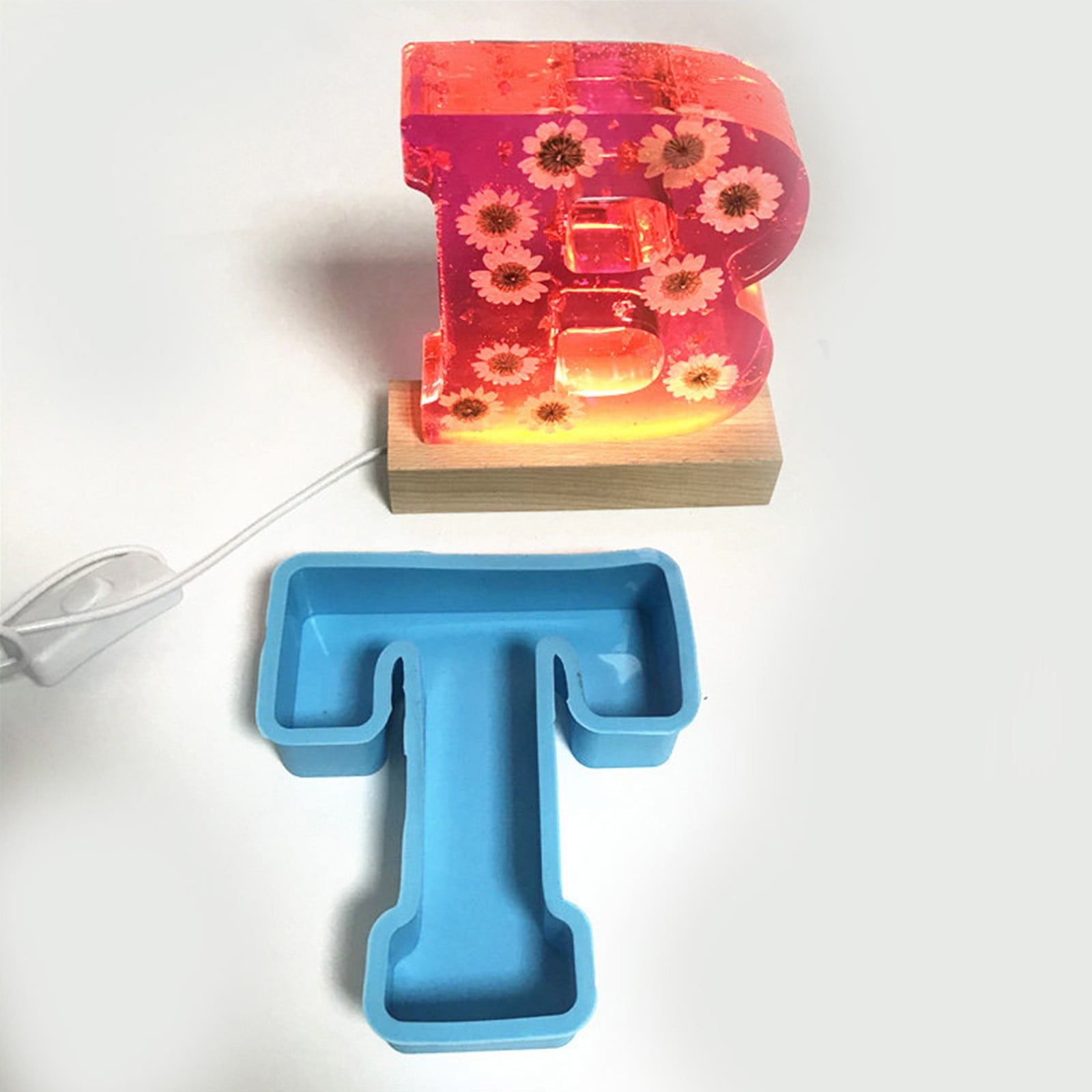 YruYptpaln DIY 26 Alphanumeric English Cake Silicone Alphanumeric Cake