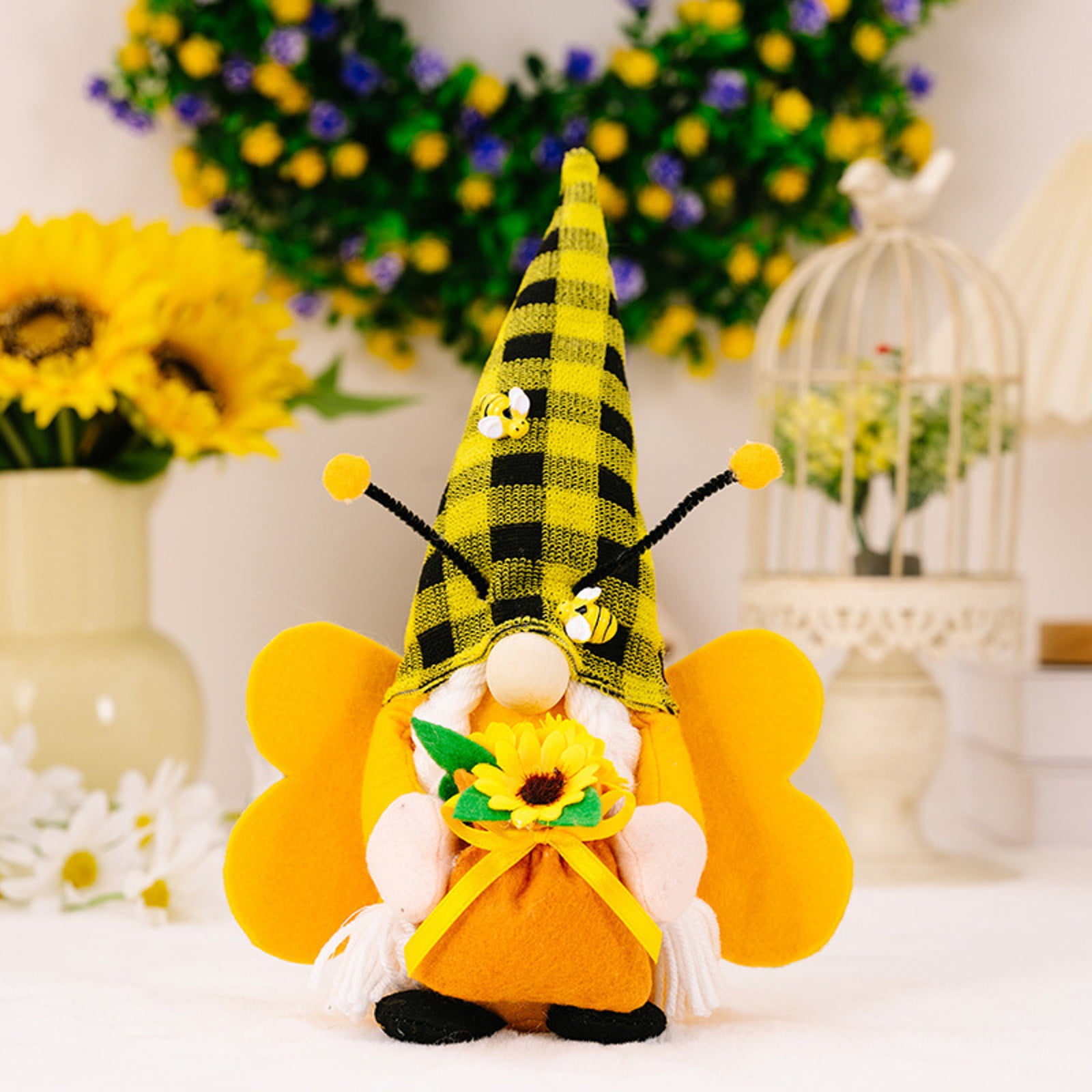 YruYptpaln Doll Doll Doll Doll Old Man Day Standing Doll Solar Outdoor