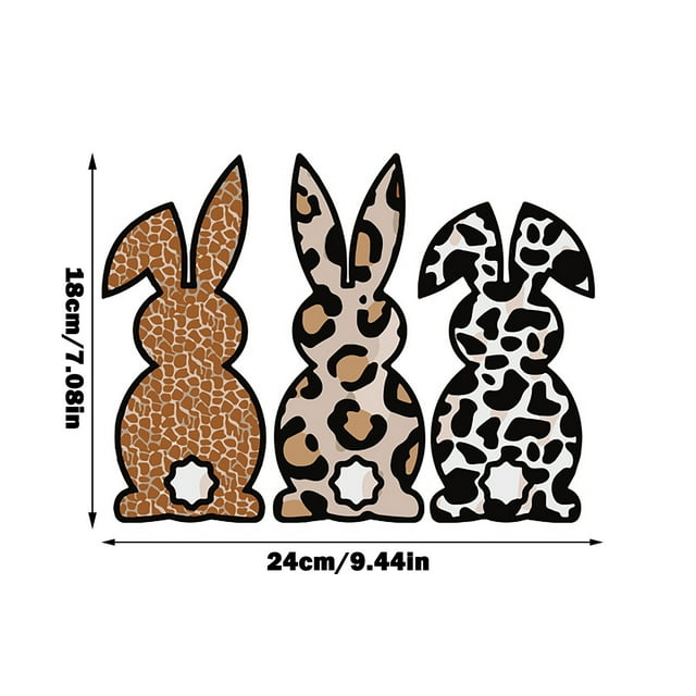 YruYptpaln Easter Bunny Series Heat Transfer Heat Transfer Washable