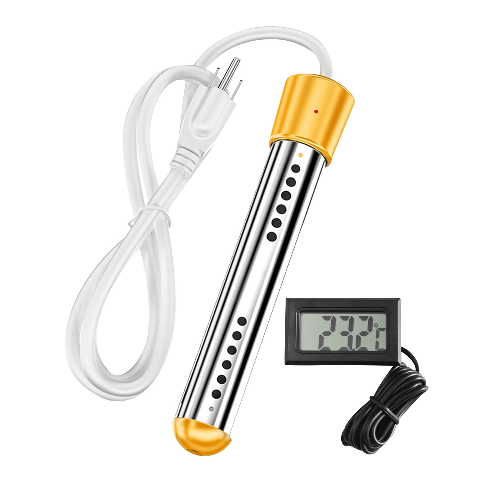 YruYptpaln Immersion Heater 1500W Portable Bucket Heater With Stainless