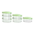 YruYptpaln Layered Seasoning Storage Layered Transparent Seasoning