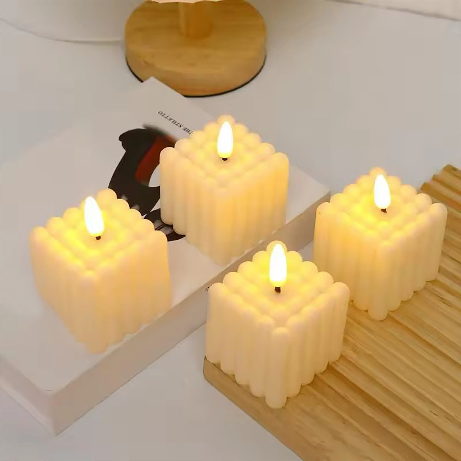 YruYptpaln Ornament Pack LED Electronic Candle DIY Photo Props Ambient ...