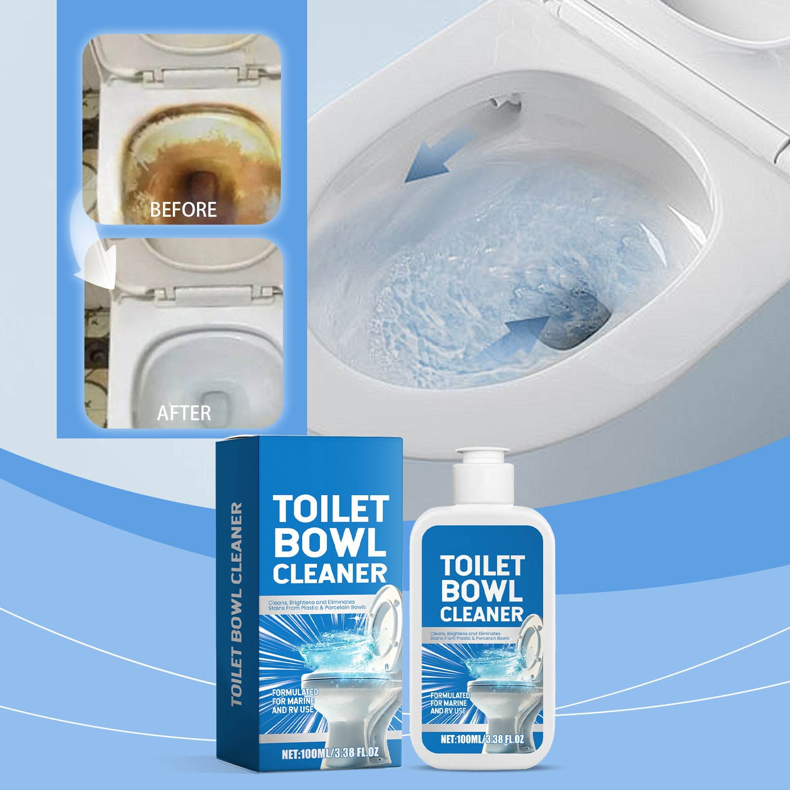 YruYptpaln Pet Spray Tile Dried Caulk Remover 100ML Portable Toilet