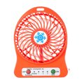 YruYptpaln Portable Rechargeable LED Light Fan Mini Desk USB Charging