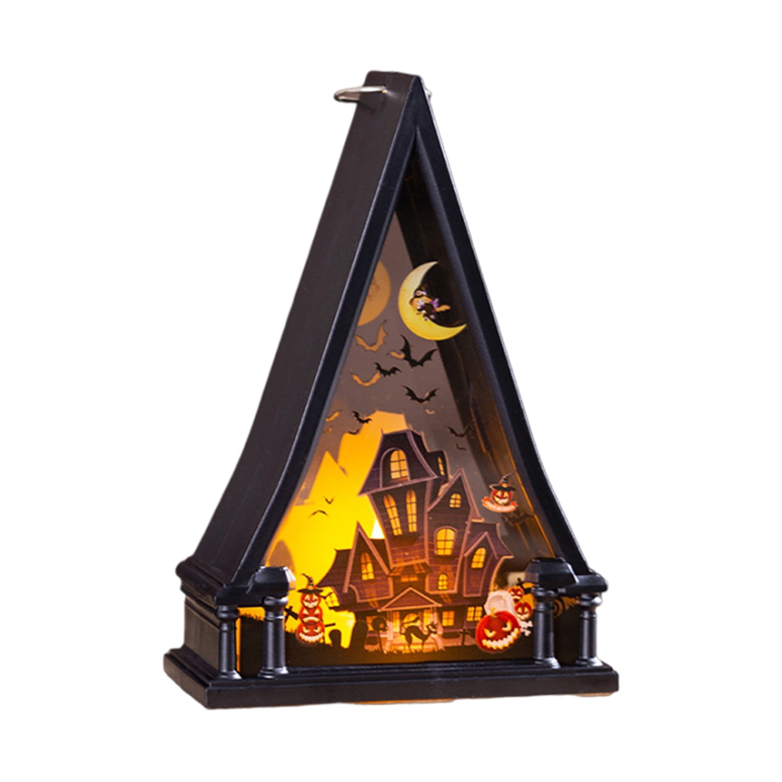 YruYptpaln Pumpkin Light – Vintage Tabletop Display With Skeleton ...