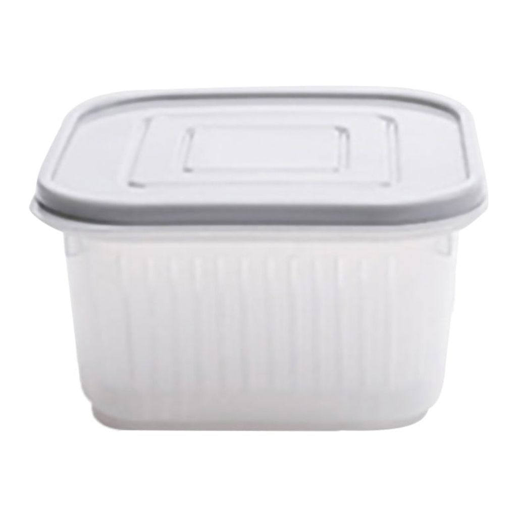 YruYptpaln Square Drain Sealed Garlic Onion Food Container Refrigerator