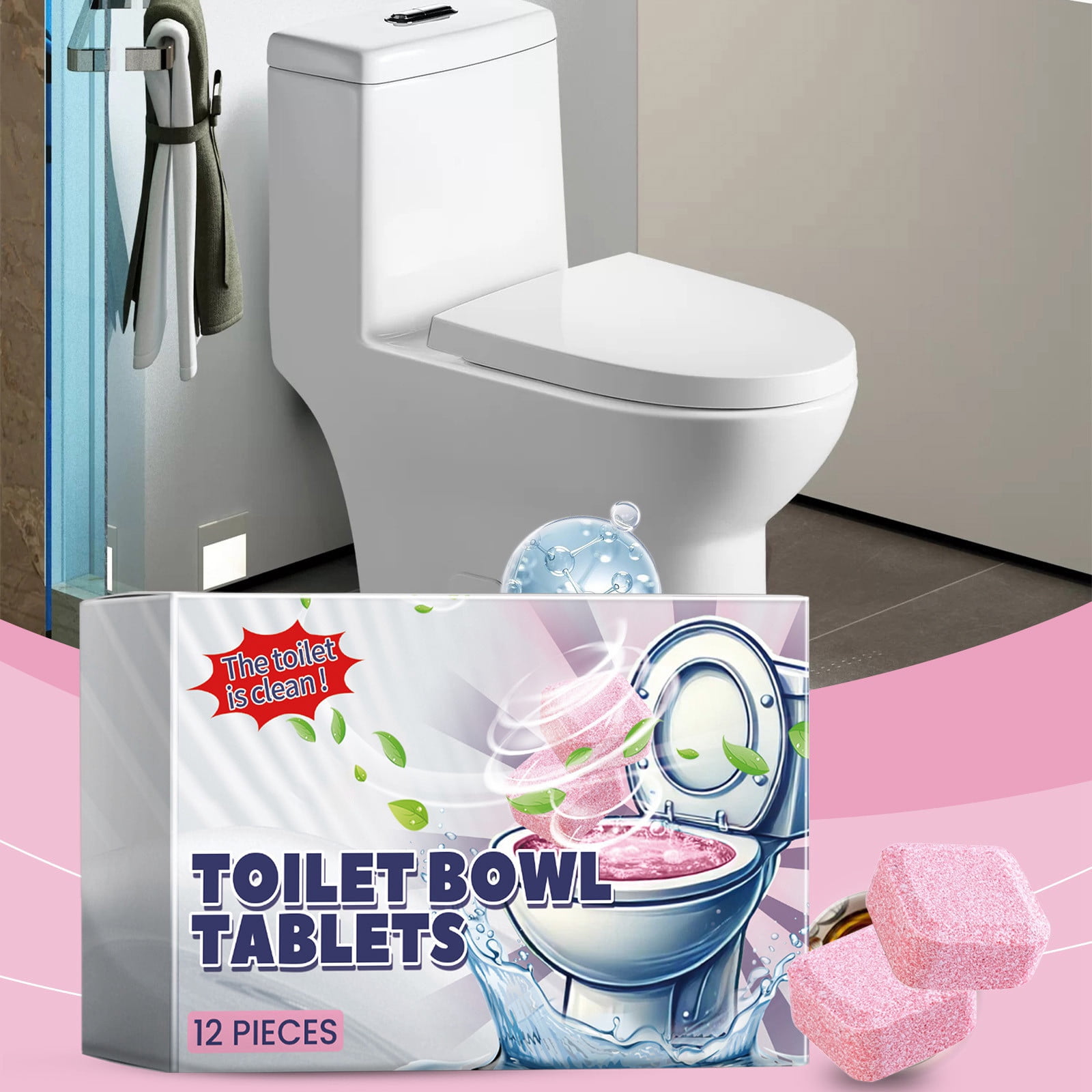 YruYptpaln Toilet Bowl Cleaner Tablets Bathroom Toilet Tank Cleaner