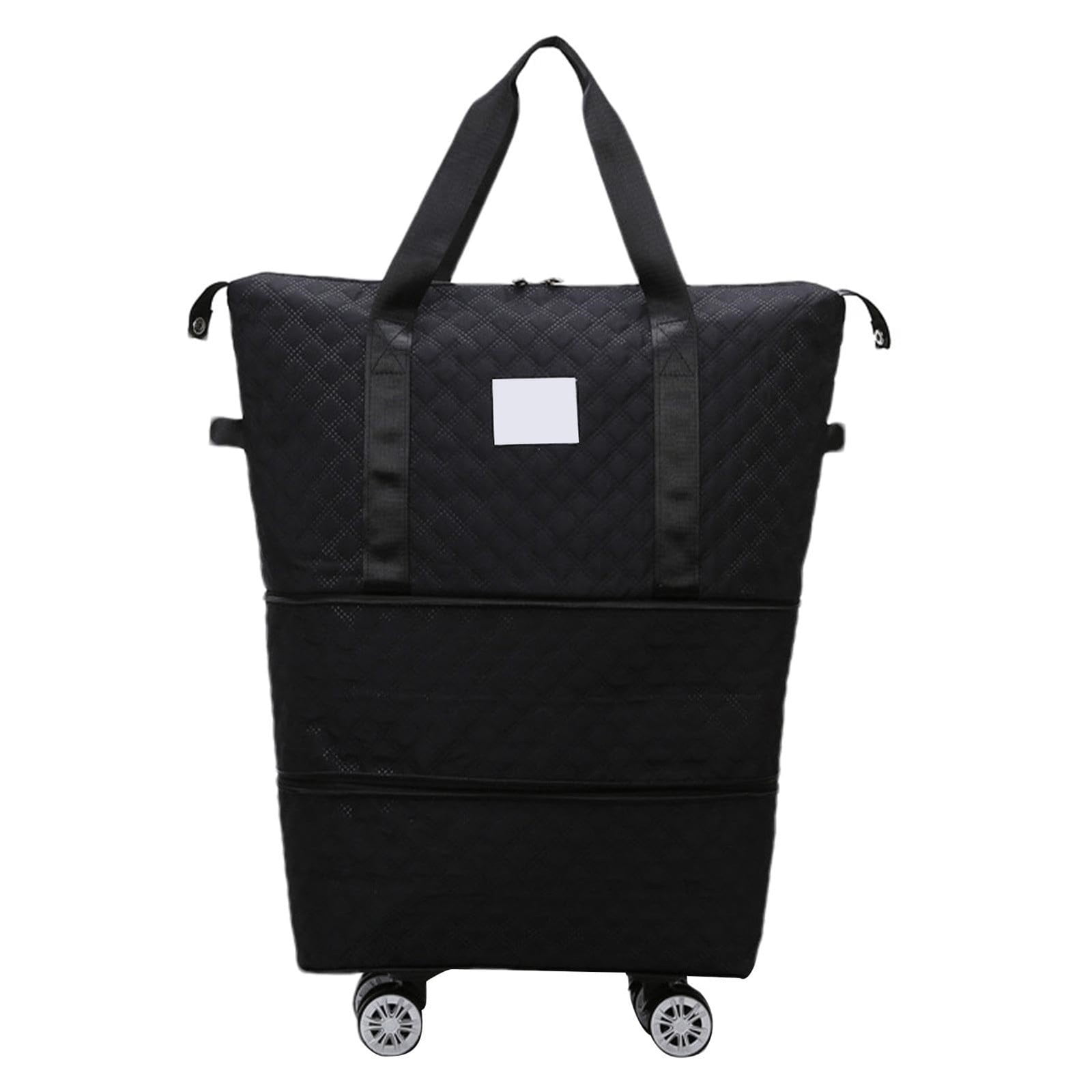 YruYptpaln Wheeled Travel Duffel Bag Expandable Suitcase For Travel