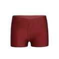 thumbnail image 1 of Yruioon Big Girls Solid Stretch Athletic Shorts Yoga Dance Gymnastic Sports Wear Swim Bottoms Burgundy-A 10, 1 of 4