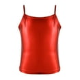 thumbnail image 1 of Yruioon Girl Shiny Metallic Camisole Tank Top Modern Jazz Dance Costume Spaghetti Straps Vest Blouse Red 6, 1 of 7