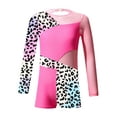 thumbnail image 1 of Yruioon Girls One-piece Ballet Dance Jumpsuit Print Open Back Gymnastics Leotards Modest Sportswear Pink Leopard 14, 1 of 6