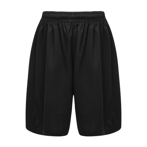 Yruioon Kids Boys Girls Solid Color Athletic Shorts Quick Drying Running Basketball Gym Shorts Black 26