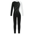 thumbnail image 1 of Yruioon Kids Girls Gymnastic Leotard Long Sleeve Bodysuit One Piece Full Body Dance Unitard Hollow White 10, 1 of 5