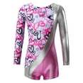 thumbnail image 1 of Yruioon Kids Girls Long Sleeve Gymnastics Leotard Boyleg Ballet Dance Unitards Performance Jumpsuit Pink 8, 1 of 7