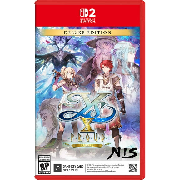 Ys X: Proud Nordics - Deluxe Edition (Game-Key Card) for Nintendo Switch 2