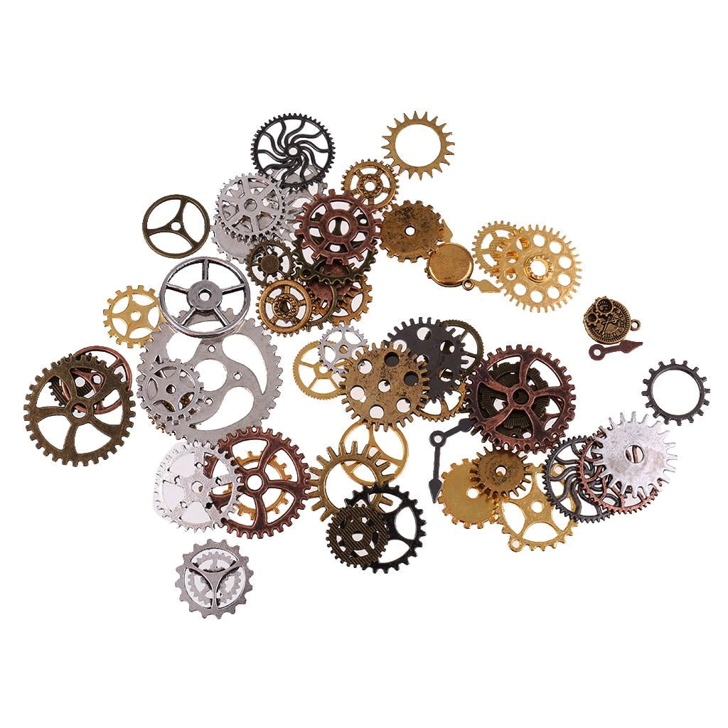 YsXoWiui 100g Watch Parts Steampunk Cogs Jewellery Art Craft Gears ...