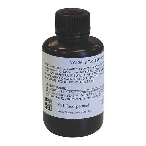 Ysi Zobell Solution,270.0 to 198.5 mV,125 mL 3682