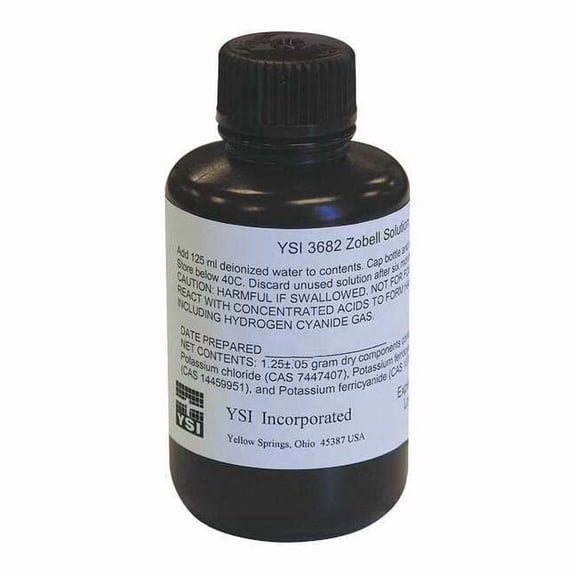 Ysi Zobell Solution,270.0 to 198.5 mV,125 mL 3682