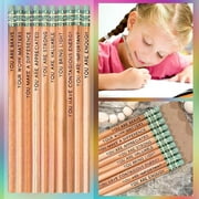 Ysjzbs Stationery Supplies Clearance Sale！ Affirmation Pencil Set 2023 New Colorful Motivational Pencils Bulk Inspirational Grammar Pencils Cool Custom Personalized Mental Fun Pencils Tool Series A