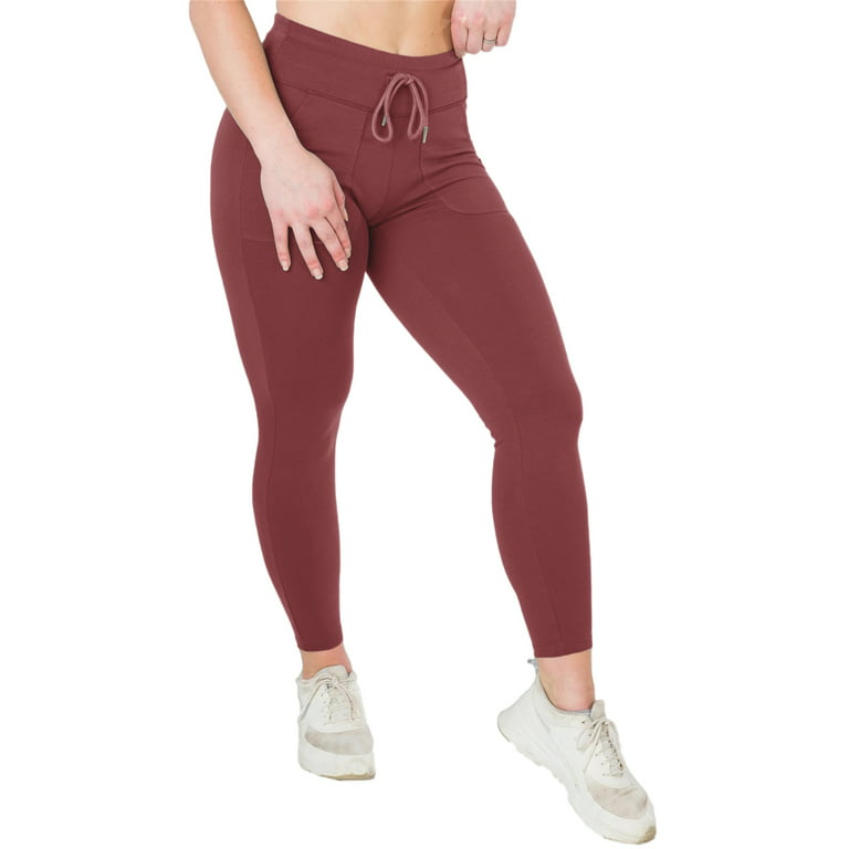 Yskkt Womens Tight Workout Leggings Butt Lifting Yoga High Waisted  Drawstring Joggers with Pockets S-2XL 