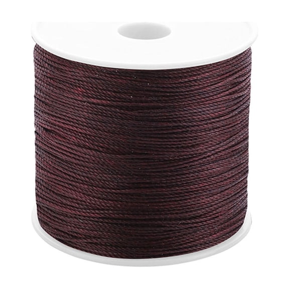 Ysmooiuy 115 Yards/Spool Leather Sewing Waxed Thread 0.5mm Hand Stitching Thread for Leather Craft Shoe Repairing Bookbinding