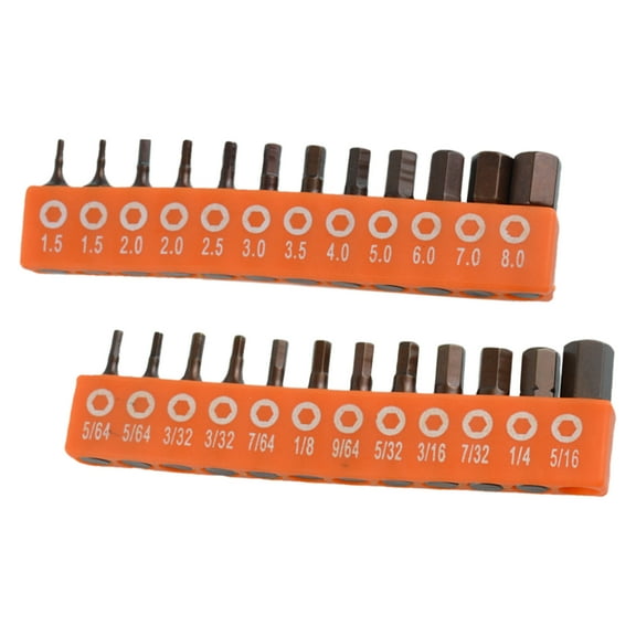 Ysmooiuy 12/24Pcs Electric Screwdriver Bit Combination Set Hexagonal Screwdriver Accessories Attachment Screwdriver Bit Tool