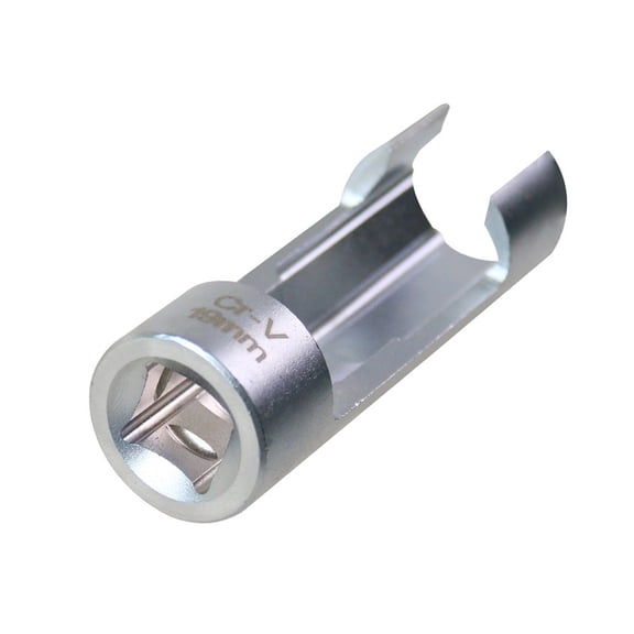 Ysmooiuy 17mm/19mm Oil Injectors Fuels Pipe Hexagonal Opening Removal Sleeve Sensors Wrench Pipe Socket Workshop Hand Tool