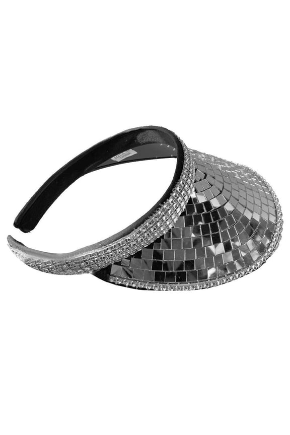 Disco Festival Rhinestone Visors Hat For Women Disco Cap Rhinestone SunVisor