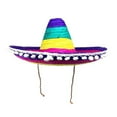 thumbnail image 1 of Ysmooiuy Fashion Mexicans Hat Sombrero Party Hats Cosplay Costume Straw Hat Breathable Headdress Stage Performances Props Sun Hat, 1 of 9