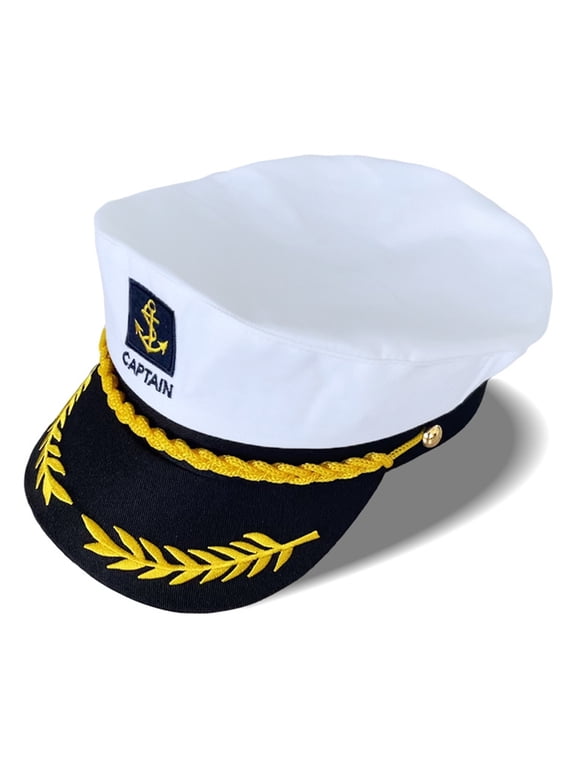 Kids Navy Hat Yacht Hats Boat Ship Captain Costume Hat adjustable Navy Marine