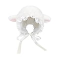 thumbnail image 1 of Ysmooiuy Lovely Lamb Hat Costume Hats Christmas Warm Soft Cosplay Bucket Hat Costume Hats Christmas, 1 of 9