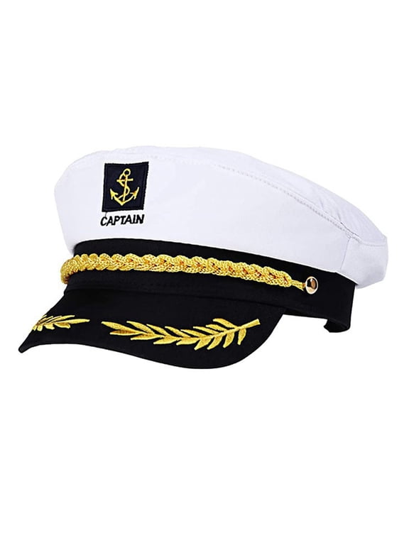 Sailor Hat Yacht Captain Hat Navy Marine Hat Sailor Captain Costume Sailor Captain Hat For Men Navy Marine Hat