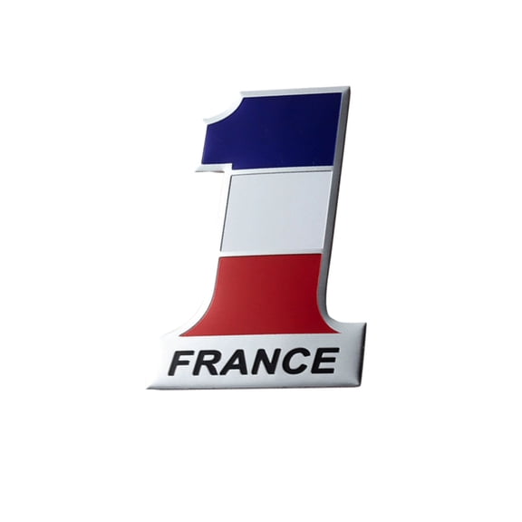 Ysmzzmsy 1 PCS Country Flag Number 1 Emblem Car Decal, Aluminum Alloy Metal Sticker, Self-Adhesive for Vehicles and Flat Surfaces