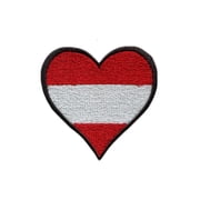Ysmzzmsy 1 PCS Flag Patches Iron On or Sew On Embroidered Tactical Military National Austria Patch