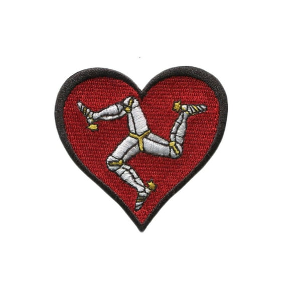 Ysmzzmsy 1 PCS Flag Patches Iron On or Sew On Embroidered Tactical Military National Isle of Man Patch