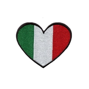 Ysmzzmsy 1 PCS Flag Patches Iron On or Sew On Embroidered Tactical Military National Italy Patch